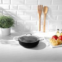 Nehir Galaxy Titanium Sığ Karnıyarık Pilav Tencere 26 Cm Siyah