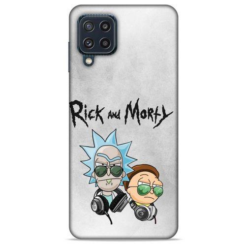 Samsung Galaxy M32 Uyumlu Kılıf Rick And Morty (4) Koruma Kılıfı Eye Patch Morty