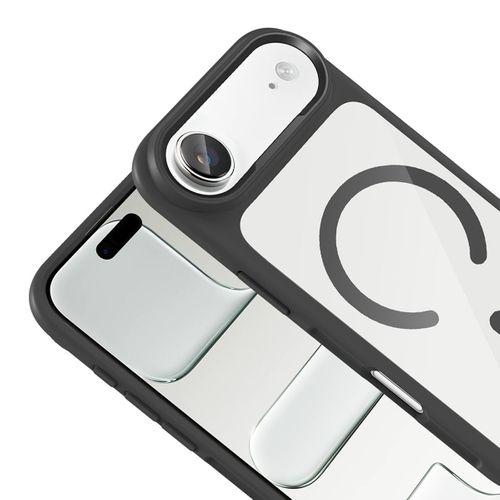 Apple iPhone 17 Air Kılıf M-Safe Şarj Özellikli Metal Kamera Çerçeveli Zore Tiko Kapak