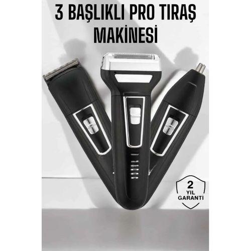 3 Başlıklı Profesyonel Tıraş Makinesi