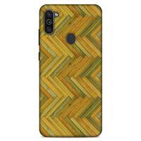 Lopard Samsung Galaxy M11 Uyumlu Kılıf Wood'X (32) Soft Silikon Kılıf Desenli