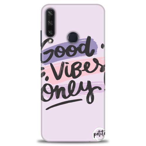 Huawei Y6P Kılıf HD Baskılı Kılıf - Good Vibes + Tam Ekran Koruyucu