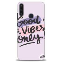 Huawei Y6P Kılıf HD Baskılı Kılıf - Good Vibes + Tam Ekran Koruyucu