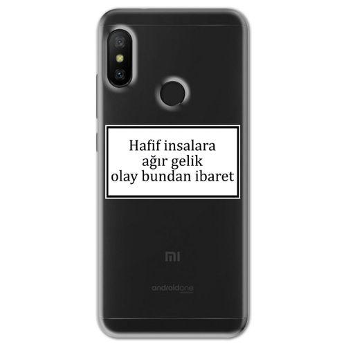 Xiaomi Mi A2 Lite Kılıf HD Yazı Baskılı Silikon Arka Kapak - Yazı 2