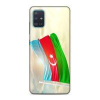 Samsung Galaxy A51 Uyumlu Kılıf Azarbaijan (7) Telefon Kılıfı Gökyüzü Bayrak