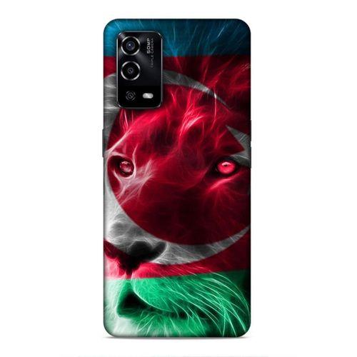 Oppo A55 5G Uyumlu Kılıf Azarbaijan (23) Ultra Koruma Kılıfı Aslan Bayrak