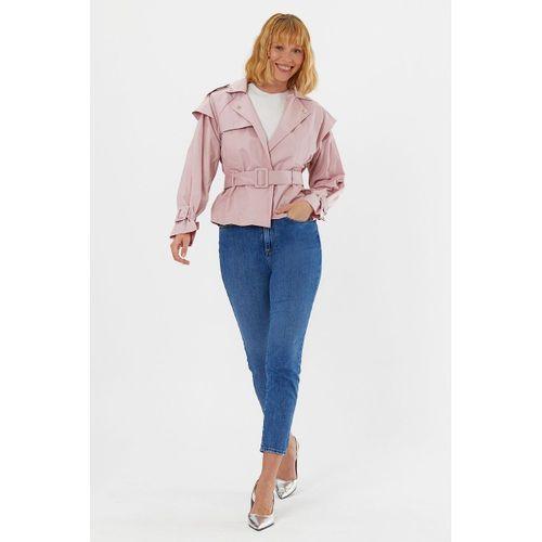 Batik Kısa Kruvaze Trençkot