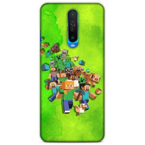 Lopard Xiaomi Redmi K30 5G Uyumlu Kılıf PiXel (28) Arka Kapak Steve Karakter