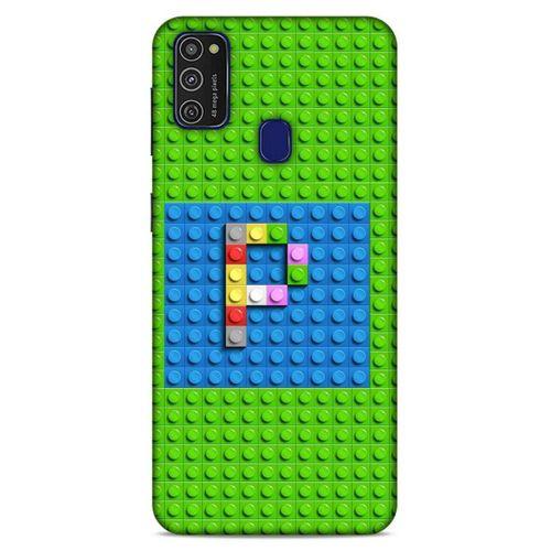Lopard Samsung Galaxy M21 Uyumlu Kılıf BloX (28) Arka Kapak P Harfi