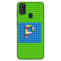 Lopard Samsung Galaxy M21 Uyumlu Kılıf BloX (28) Arka Kapak P Harfi
