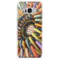 Samsung Galaxy S8 Kılıf Derin Mevzular Arka Kapak Koruma Desenli Full Koruyucu