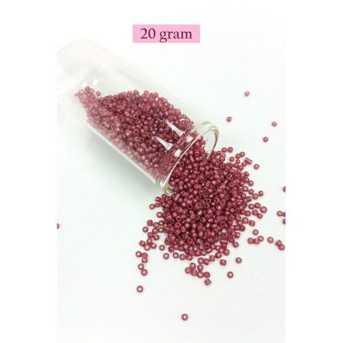 Dökme Cam Kum Boncuk (11/0) 2 mm - 4 Renk - Toplam 80 Gram - BNC401