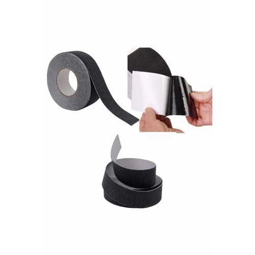Merdiven Zemin Kaydırmaz Güçlü Bant Yapışkanlı Kaymaz Bant Siyah 25 Mm X 5 Metre