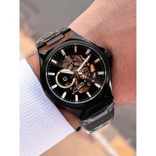 Bigotti Otomatik Ve Kurmalı Çelik Karatma Ve Renk Atma Yapmaz 5 Atm Erkek Kol Saati EBG.10683.5