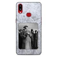 Samsung Galaxy A10s Kılıf Atatürk (33) Hybrid Kılıf Beyaz Tüyler