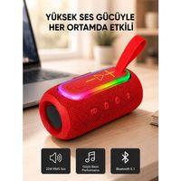 Mavi Taşınabilir Bluetooth Hoparlör Kompakt Tasarım Ve Güçlü Ses