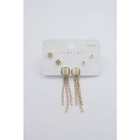 Çoklu Set Küpe - Altın