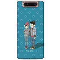Samsung Galaxy A80 Kılıf FunnyMaX (16) Kalın Kılıf Mavi