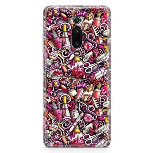 Xiaomi Mi 9T Pro Kılıf Manikur Pedikür Kozmetik Arka Kapak Koruma Desenli Full Koruyucu