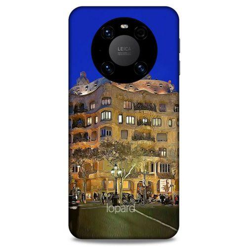 Lopard Huawei Mate 40 Pro Uyumlu Kılıf Dünya Mimarisi (28) Arka Kapak