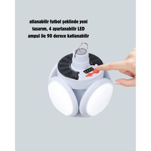 Uzaktan Kumandalı, 360 Derece Katlanabilir Solar Led Aydınlatma Çadır Lambası