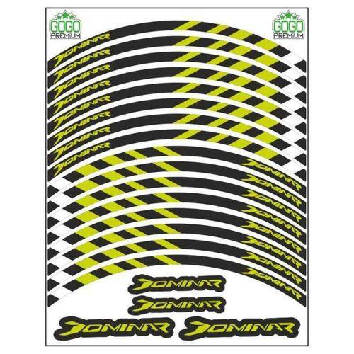 BAJAJ Bajaj Florasan Sarı Dominar Uyumlu Baskı 1 Set Jant Şeridi