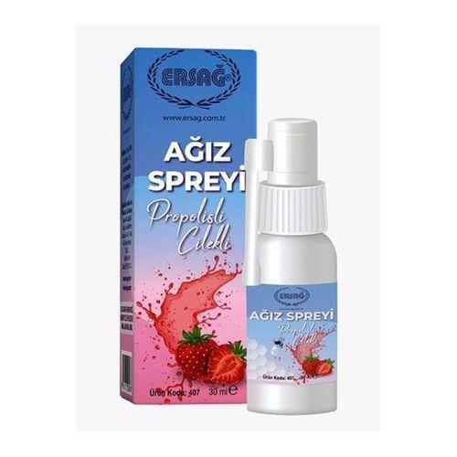 Ersağ Ağız Spreyi Propolisli Çilekli 30ml