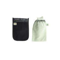 2 Adet Kalın Siyah ve Beyaz Hamam Kesesi 25x17 Cm