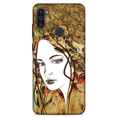 Lopard Samsung Galaxy M11 Uyumlu Kılıf Sürreal Yüzler ♀ (28) Arka Kapak Desenli