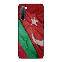 Oppo Reno 3 Uyumlu Kılıf Azarbaijan (10) Full Koruma Kılıfı Türk & Azerbaycan Bayrak