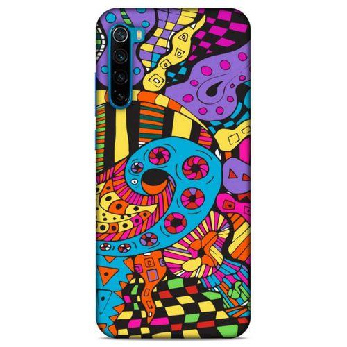 Lopard Xiaomi Redmi Note 8T Uyumlu Kılıf Soyut Sanat (23) Baskılı Ultra Koruma Kılıfı