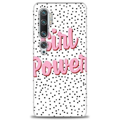 Xiaomi Mi Note 10 Kılıf HD Baskılı Kılıf - Girl Power + Tam Ekran Koruyucu