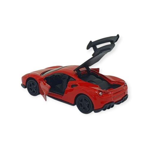 Çek Bırak Metal Küçük Arabalar 8 cm - 6411A-4 - Kırmızı