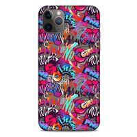 Graffitix (8) Desenli Silikon Kapak Apple Iphone 11 Pro Max Kılıf