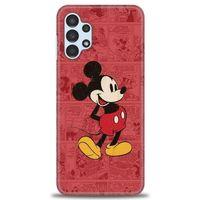 Samsung Galaxy A13 4G Kılıf HD Baskılı Kılıf - Kırmızı Mickey + Tam Ekran Koruyucu