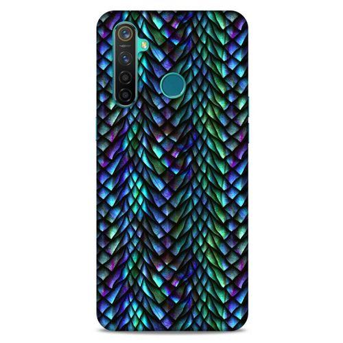 Oppo Realme 5 Pro Kılıf Dragons (1) Kılıfı Ejderha Pulları Rainbow