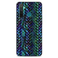 Oppo Realme 5 Pro Kılıf Dragons (1) Kılıfı Ejderha Pulları Rainbow