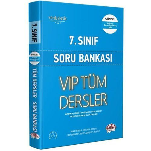 7. Sınıf VİP Tüm Dersler Soru Bankası Editör Yayınları