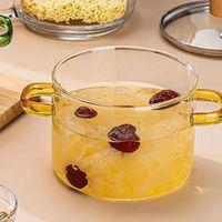 Kapaklı Borosilikat Cam Tencere Seti