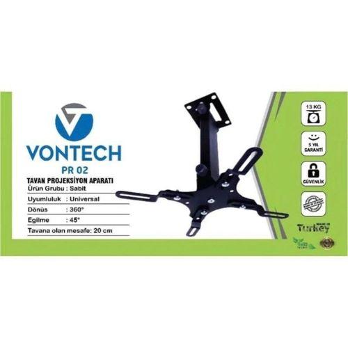 Vontech Projeksiyon Hareketli Tavan Asma Askı Aparatı - 20cm Kol Uzunluğu