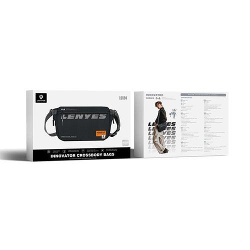 Lenyes LB594 Innovator Crossbody Serisi Manyetik Tokalı 500D Su Geçirmez Kumaşlı Çapraz Vücut Çantası
