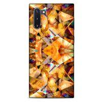 Samsung Galaxy Note 10 Kılıf Pastel Renkler (23) Ultra Koruma Kılıfı Turuncu
