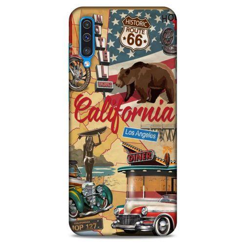Retro (15) Desen Antişok Kılıf Renkli Samsung Galaxy A50 Kılıf
