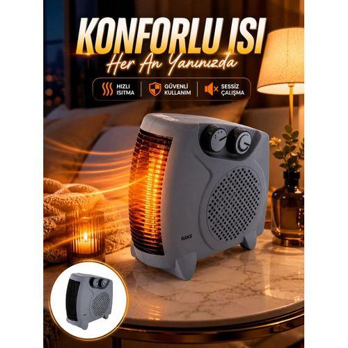 Fanlı Oda Isıtıcısı Termostat Kontrollü Soğuk Hava Üfleme Modu Yeni Nesil