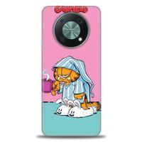 Huawei Nova Y90 Kılıf HD Baskılı Kılıf - Garfield + Tam Ekran Koruyucu