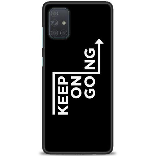 Samsung Galaxy A71 Kılıf HD Baskılı Kılıf - Keep On Going + Tam Ekran Koruyucu