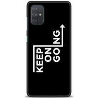 Samsung Galaxy A71 Kılıf HD Baskılı Kılıf - Keep On Going + Tam Ekran Koruyucu