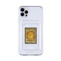iPhone 11 Pro Max Uyumlu The Sun Desenli Şeffaf Kamera Korumalı ve Kartlıklı Telefon Kılıfı