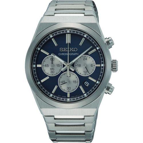 Seiko SSB453P Quartz Çelik Gri Lacivert Kadran 40 mm Erkek Kol Saati