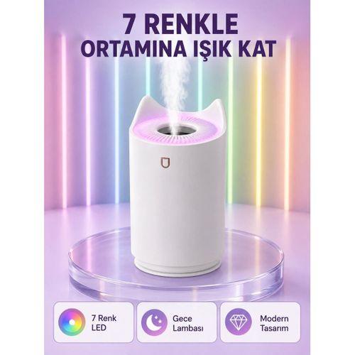Oda Nemlendirici Led Işıklı Ultrasonik Buhar Makinesi Aroma Difüzör